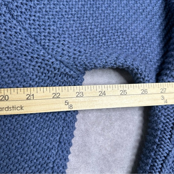 Brooks Brother Cable Knit Long Sleeve Pullover Blue Sweater Size XL Preppy - Picture 8 of 9